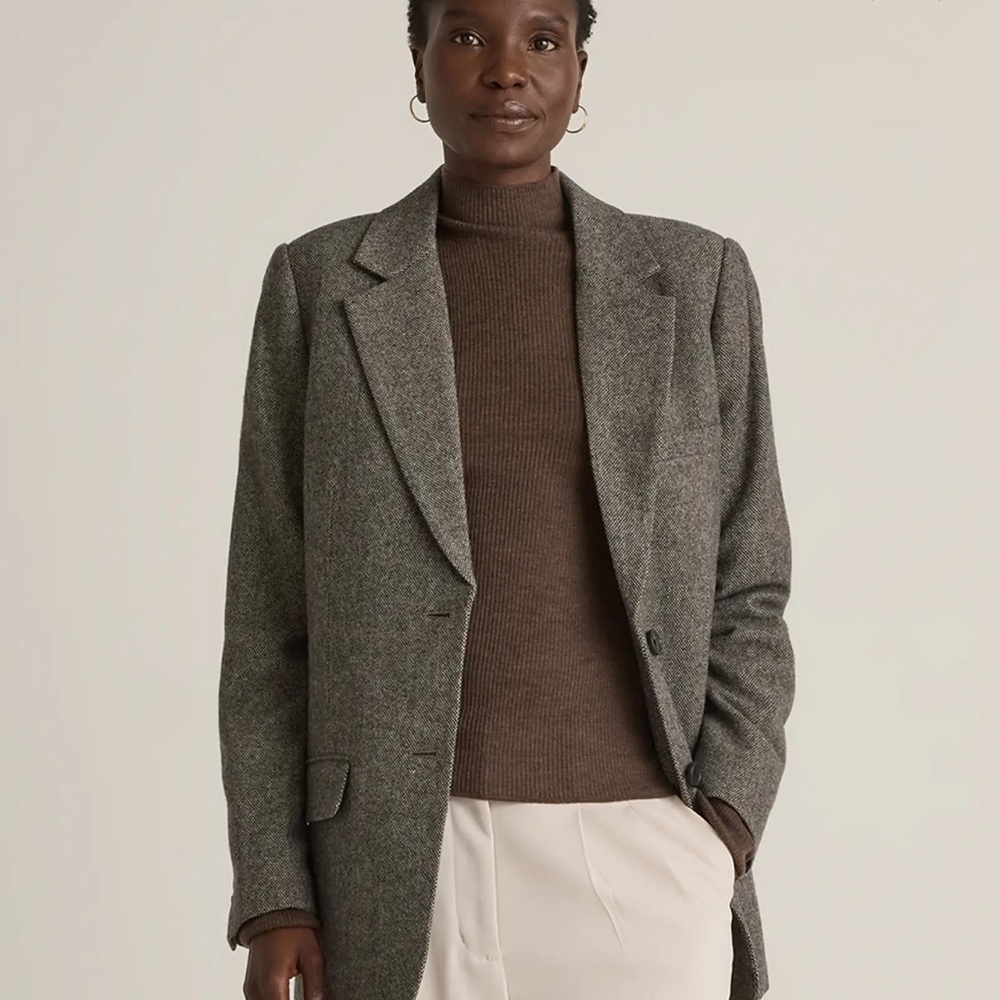 [NWT] Quince Italian Wool Oversized Blazer